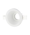 GU10 gips indbygningsspot, rund - Hvid, hul: Ø13,2 cm, mål: Ø13,2 x 7,4 cm, uden lyskilde