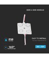 Grøn LED modul 1,44W, 12V - IP68 vandtæt, 135lm, 160 grader, til skilte og reklame