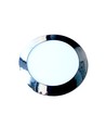 24W Ø30cm LED indbygningspanel - Krom, rund, 2000lm, Hul: Ø28,5 cm, Mål: Ø30 cm