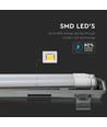 120cm 36W vandtæt komplet LED armatur - IP65, inkl. 2x 18W 6400K LED rør