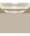 10W LED lineært indbygningspanel - 750lm, 138x32mm, hvid kant, varm hvid, IP20