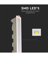 29cm 20W LED lineært armatur - Ultra slim, hvid kant, 6400K, IP20 indendørs