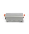 10W LED lineært indbygningspanel - 700lm, 6400K, IP20, hul: 13,8x3,2 cm, hvid kant