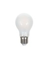 E27 7W A60 LED pære - Mat glas, filament, 840lm, varm hvid