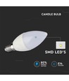 2 stk. E14 5,5W LED kertepære - 470lm, erstatter 40W, blisterpakke