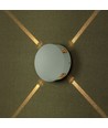 4W Rund LED væglampe, hvid - IP65, 360°, 3000K, aluminium, udendørs/indendørs, inkl. lyskilde