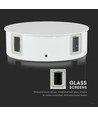 4W Rund LED væglampe, hvid - IP65, 360°, 3000K, aluminium, udendørs/indendørs, inkl. lyskilde