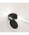 7W LED væglampe - IP65, sort, 770lm, varm hvid, inkl. lyskilde