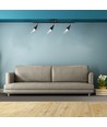 13,5W LED væglampe med 3 hoveder - 1260lm, 3000K, sort finish, inkl. lyskilde