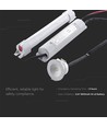 3W LED nødbelysning til indbygning - 5500K, >3 timers batteritid, IP20, hvid