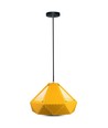 E27 Prism pendellampe - Gul, metal, Ø31x18cm, uden lyskilde