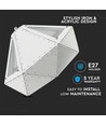 Pastel Prism hvid pendel, E27 fatning - Ø31cm, metal, 5 års garanti, uden lyskilde