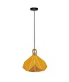Pastel Wooden Prism pendel, gul - E27 fatning, 320x270mm, max 60W, 5 års garanti