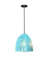 E27 Cone Prism pendel - Blå, metal, Ø25cm, uden lyskilde