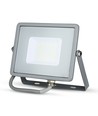 30W LED projektør med Samsung chip - 80lm/W, IP65, varm hvid, grå, 5 års garanti