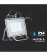 30W LED projektør, Samsung LED chip - 80lm/W, IP65, Grå, 5 års garanti, udendørs