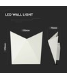 5W LED væglampe - IP65, hvid, 4000K, aluminium, inkl. lyskilde