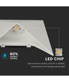 5W LED væglampe - IP65, hvid, 4000K, aluminium, inkl. lyskilde