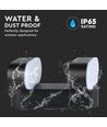12W roterbar LED væglampe med 2 hoveder - IP65, sort, 1320lm, 3000K, inkl. lyskilde
