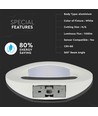 10W LED væglampe - 1100lm, 3000K, rund, hvid, IP20, inkl. lyskilde