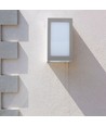12W LED væglampe, grå - 750lm, 6400K, IP65, kold hvid