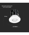 Smart brandsikker downlight 10W CCT (3i1) IP65, dæmpbar via app