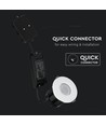 10W Bluetooth fire-rated LED indbygningsspot - CCT, dæmpbar, IP65, hvid, Smart Home, 5 års garanti