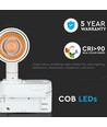 20W Samsung Chip skinnespot, RA90 - Hvid, 5 års garanti, 5000K