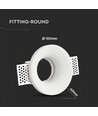 EN: VT-859 GU10 FITTING ROUND-WHITE