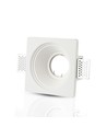 GU10 indbygningsspot i gips - Rund, hvid, Ø12,5 cm hul, IP20 indendørs
