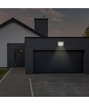PIR Sensor Projektør 30W - Samsung Chip, 3000K, Hvid Hus