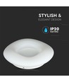 22W Rund LED Designer Pendel - (CCT:3i1) Ø300*H80, Dæmpbar-Hvid