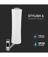 18W LED designer væglampe, dæmpbar - 1200lm, hvid, varm hvid, Triac fasedæmp, 120° lysspredning