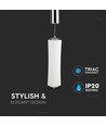 18W Designer pendel, dæmpbar - 1200lm, varm hvid, hvid, 3000K