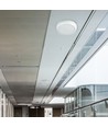 10W LED loftlampe med nødlys - IP65, Samsung LED chip, 3 timers batteritid, Ø32cm, bulkhead