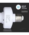 E27 Wi-Fi smart fatning - Max 20W, virker med Alexa og Google Home, hvid