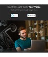 WiFi 3-vejs touch afbryder, sort - 2200W, virker med Google Home og Alexa, 3 Gang 1 Way