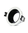 GU10 indbygningsspot - Rund, hvid/sort, aluminium, Ø7,9 cm, hul: Ø7,2 cm, uden lyskilde