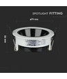 GU10 indbygningsspot - Rund, hvid/sort, aluminium, Ø7,9 cm, hul: Ø7,2 cm, uden lyskilde