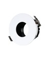 GU10 indbygningsspot - Rund, hvid/sort, aluminium, hul: Ø7,5 cm, mål: Ø8 cm