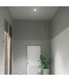 Hvid kvadratisk GU10 indbygningsspot - 85 x 85 mm, IP20, aluminium, uden lyskilde