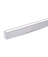 120cm 60W Samsung LED lysskinne, Up/Down - 6000lm, dæmpbar, sølv, inkl. wireophæng