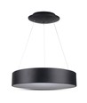 20W LED pendel, Ø45cm, sort - Dæmpbar, 3000K, 120cm wire, varm hvid