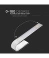 6,5W fleksibel LED bordlampe, genopladelig - 12V, hvid, dæmpbar, 3-i-1 CCT, touch-styring