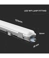 1x22W Vandtæt Lampe - LED Rør 6400K, 150cm, IP65