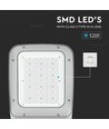 120W LED gadelampe - 130lm/W, IP65, Samsung LED chip, Inventronics driver, grå