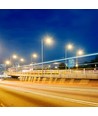 160W LED gadelampe, Samsung LED chip - 130lm/W, 4000K, Type III-M linse, Inventronics driver, IP65 udendørs