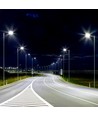 200W LED gadelampe, 130lm/W - Samsung LED chip, IP65, 4000K, Inventronics driver, IK08, grå kabinet