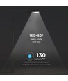 200W LED gadelampe, 130lm/W - Samsung LED chip, IP65, 4000K, Inventronics driver, IK08, grå kabinet