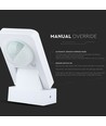 V-Tac IP65 infrarød bevægelsessensor, hvid - 360 grader, 20m rækkevidde, max 1000W LED, udendørs/indendørs
